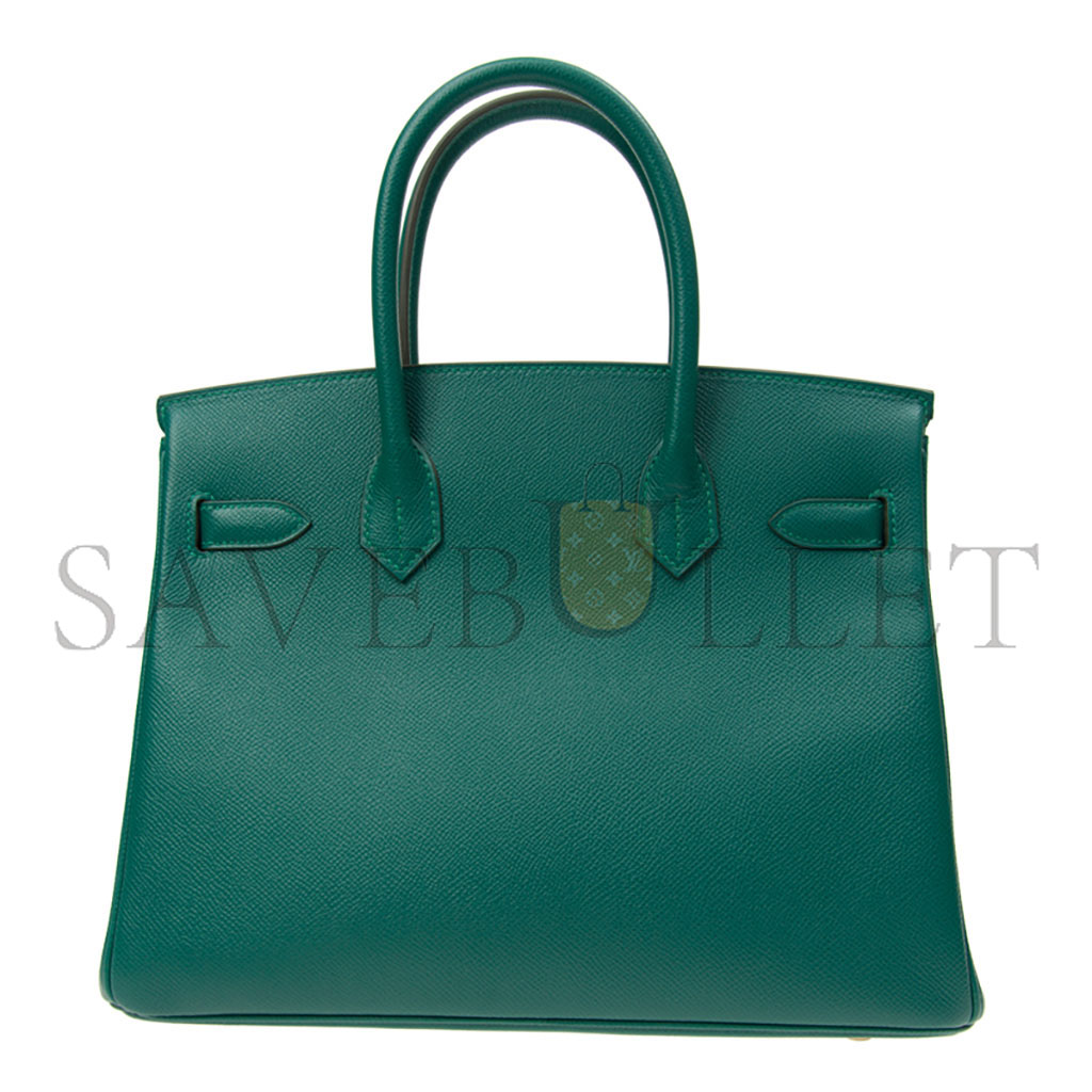 H**mes master birkin 30 epsom velvet green gold buckle bag bk30z6epgp (30*23*15cm)